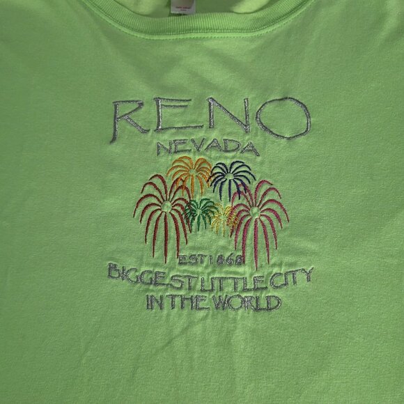 VTG RENO NEVADA Anvil Large T Shirt Biggest Little City Souvenir Travel 90s y2k - Picture 3 of 9